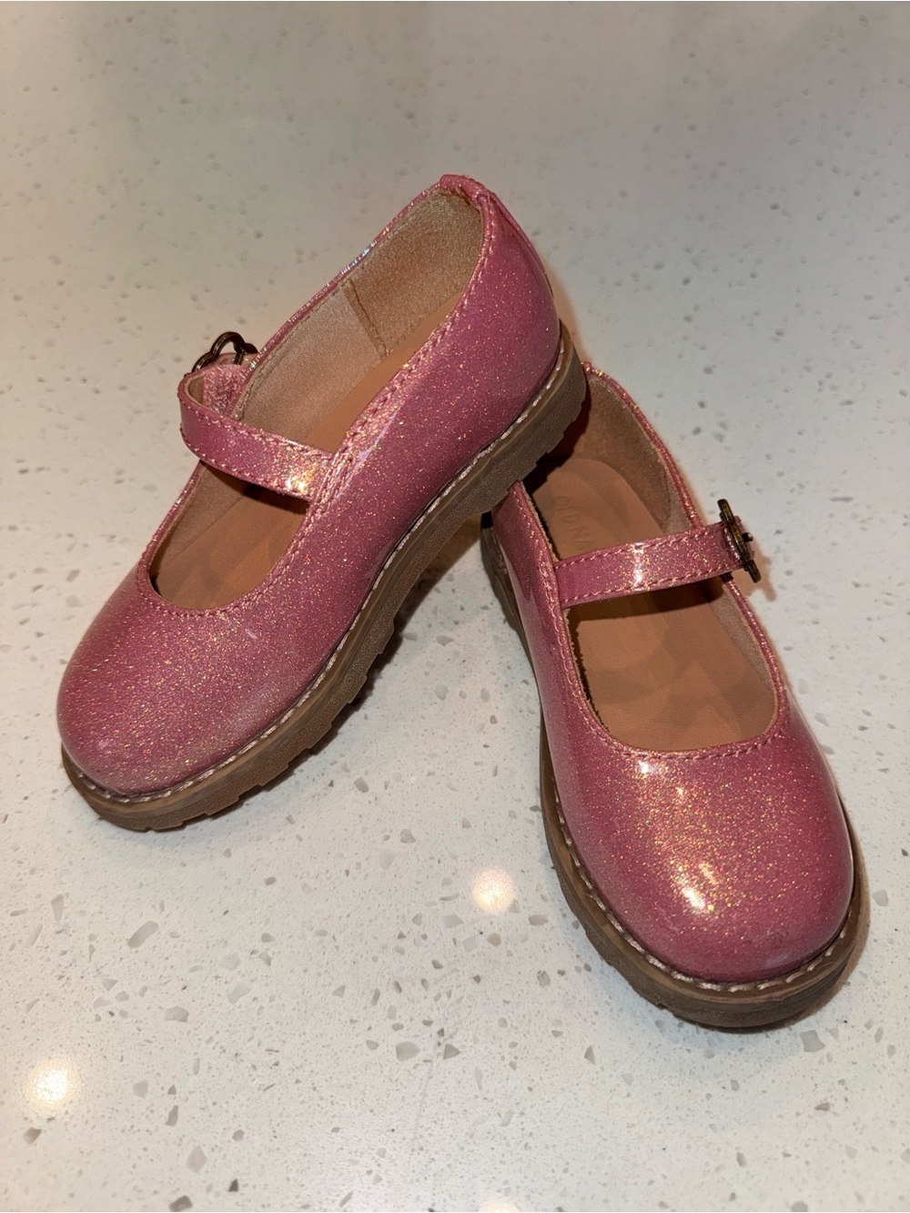 Old Navy Pink Glitter Mary Jane Shoes for Kids